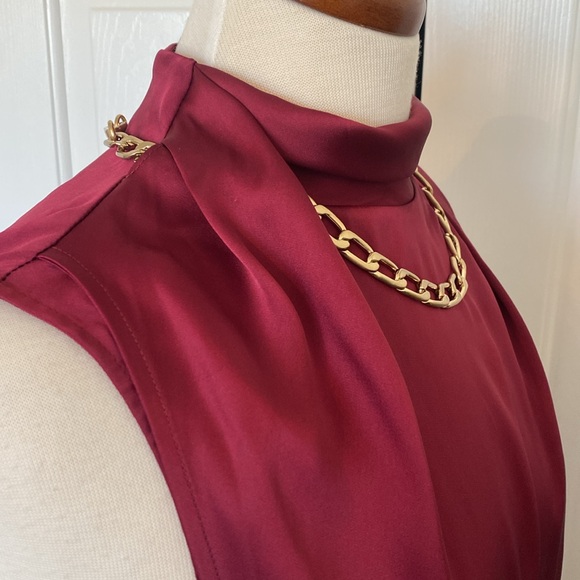 Reiss Freya Chain Detail Sleeveless Top Size - Picture 9 of 14